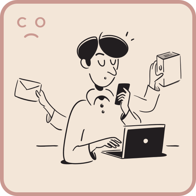 Antes: gestión manual